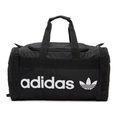 Adidas Originals Black & White Santiago 2 Duffle Bag In Black/white