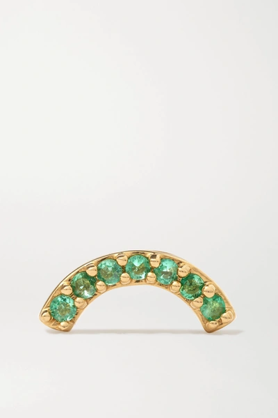 Andrea Fohrman 14-karat Gold Emerald Earring