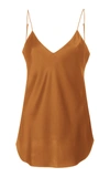 Nili Lotan Isabella Silk-satin Camisole In Whiskey