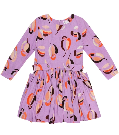 Morley Kids' May Printed Dress In Purple