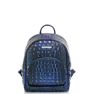 Brahmin Mini Dartmouth Melbourne Embossed Leather Backpack In Mirage