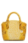 Brahmin Duxie Ombre Melbourne Embossed Leather Crossbody In Canary