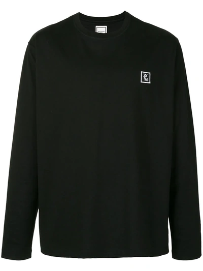 Wooyoungmi Logo-print Long-sleeved Top In Black