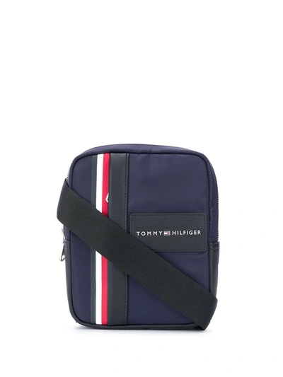 Tommy Hilfiger Logo Patch Messenger Bag In Blue