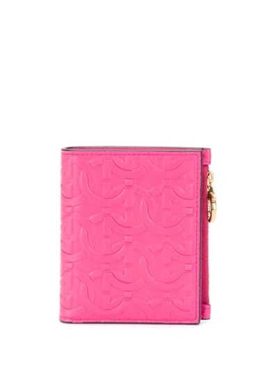 Ferragamo Gancini Small Wallet In Pink