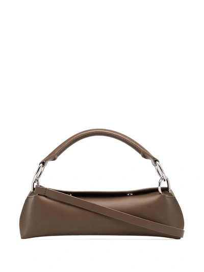 Venczel Brown Elan Leather Shoulder Bag In Brown