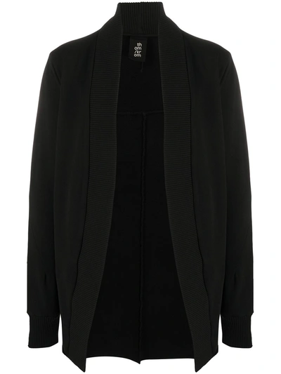 Thom Krom Open Front Cardigan In Black