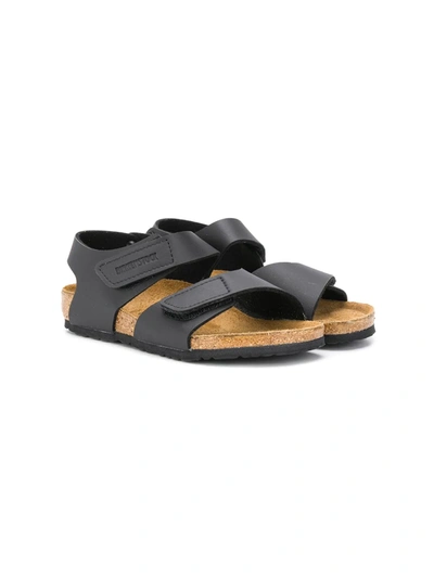 Birkenstock Kids' Roma Double Buckle Sandals In Black