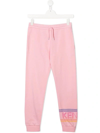 Kenzo Kids' Little Girl's & Girl's Logo Joggers In Pink