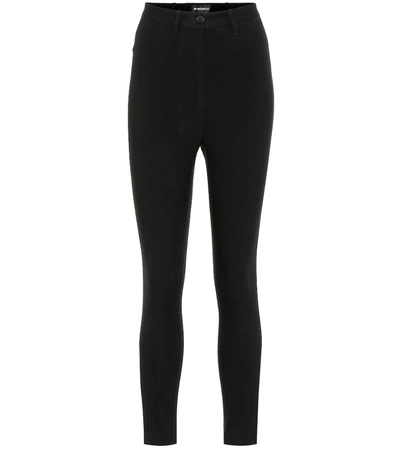 Ann Demeulemeester Stretch Viscose & Wool Pants In Black