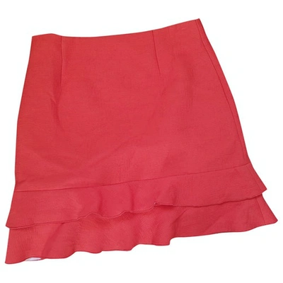 Pre-owned Sandro Mini Skirt In Orange