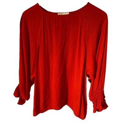 Pre-owned Maje Spring Summer 2019 Blouse In Red