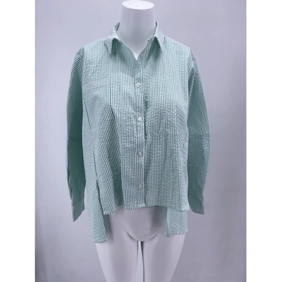 Pre-owned Holzweiler Turquoise Cotton  Top