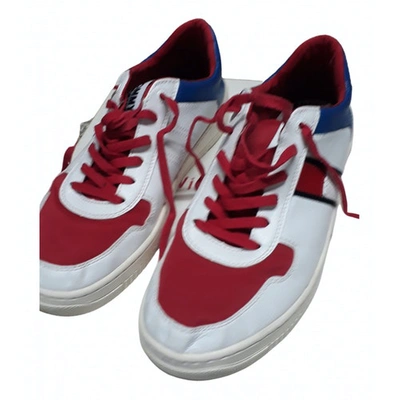 Pre-owned Tommy Hilfiger Red Leather Trainers