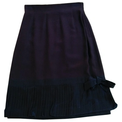 Pre-owned Alberta Ferretti Mid-length Skirt In Blue