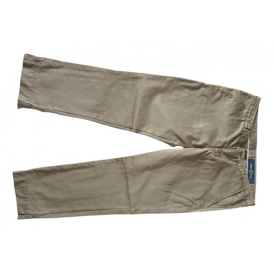 Pre-owned Dondup Chino Trousers In Ecru