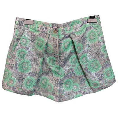 Pre-owned Msgm Green Polyester Shorts