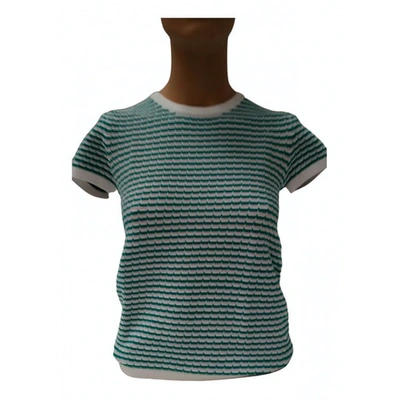 Pre-owned P.a.r.o.s.h Green Cotton Top