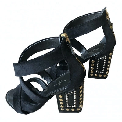 Pre-owned Louis Vuitton Sandals In Black
