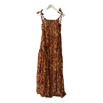 Pre-owned Adriana Degreas Maxi Dress In Multicolour