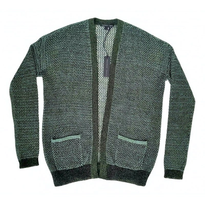 Pre-owned Theyskens' Theory Linen Cardigan In Green