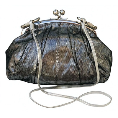 Pre-owned Hugo Boss Grey Pony-style Calfskin Handbag