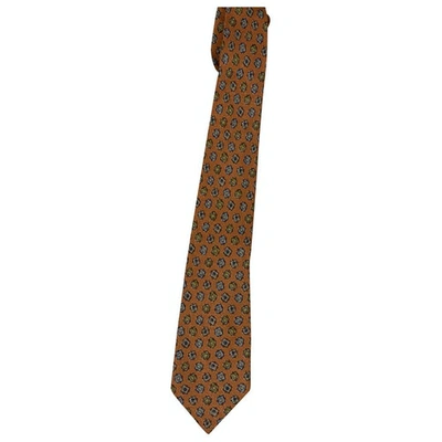 Pre-owned Missoni Silk Tie In Brown