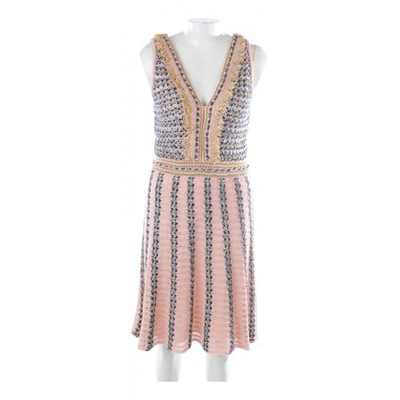 Pre-owned M Missoni Mid-length Dress In Pink