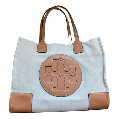 Pre-owned Tory Burch Beige Cotton Handbag