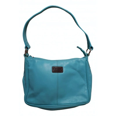 Pre-owned Osprey Leather Handbag In Turquoise