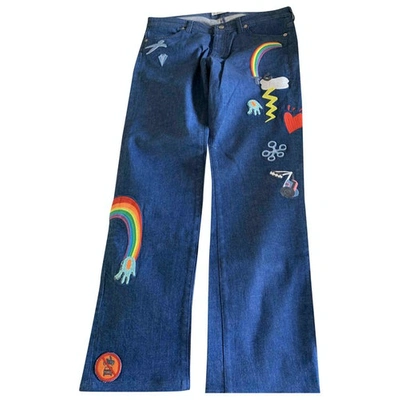 Pre-owned Tsumori Chisato Straight Pants In Blue