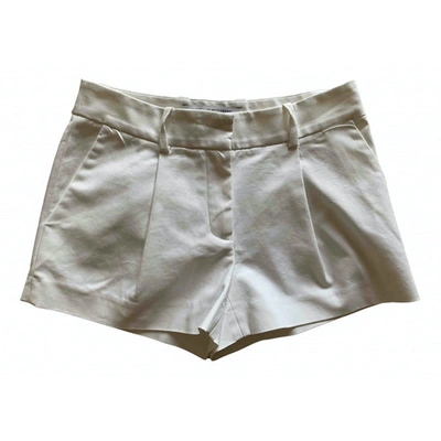 Pre-owned Diane Von Furstenberg White Cotton Shorts