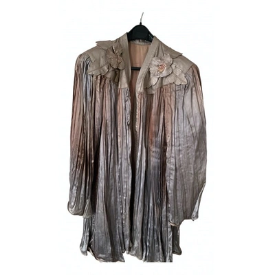 Pre-owned Roberto Cavalli Silk Jacket In Pink