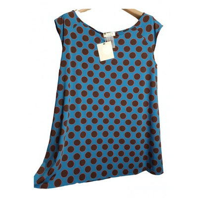Pre-owned Siyu Blue Polyester Top