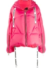 Khrisjoy Logo Drawstring Jacket In Pink