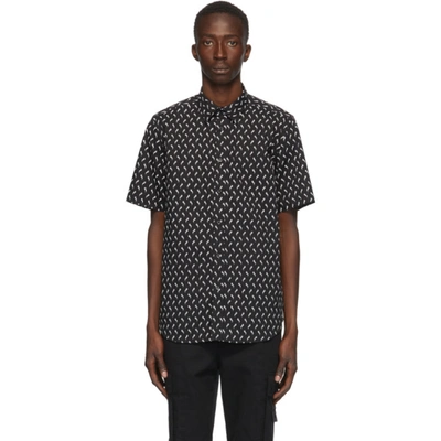 Diesel S-riley Motif-print Shirt In 9xx Black