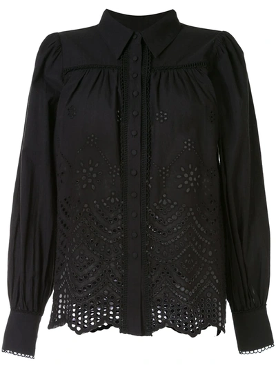 We Are Kindred Lua Embroidered Shirt In Black