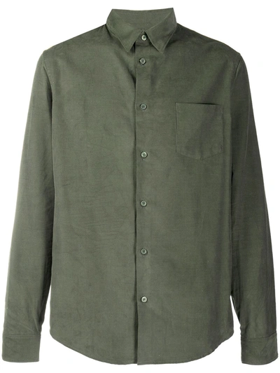 Kenzo Pocketed Shirt In Green