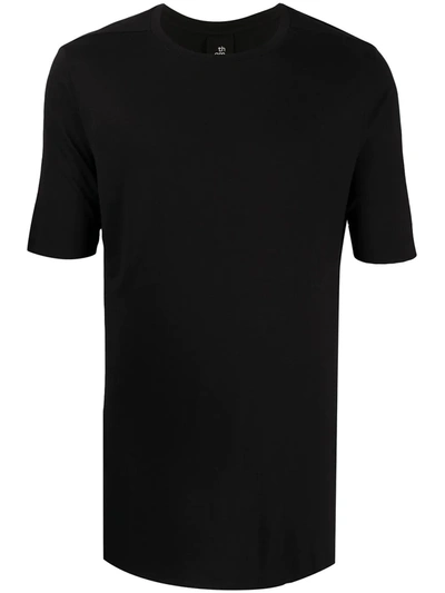 Thom Krom Longline Style T-shirt In Black