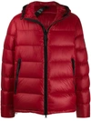 Peuterey Hooded Padded Jacket In Red