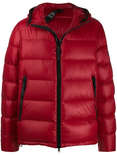 Peuterey Hooded Padded Jacket In Red