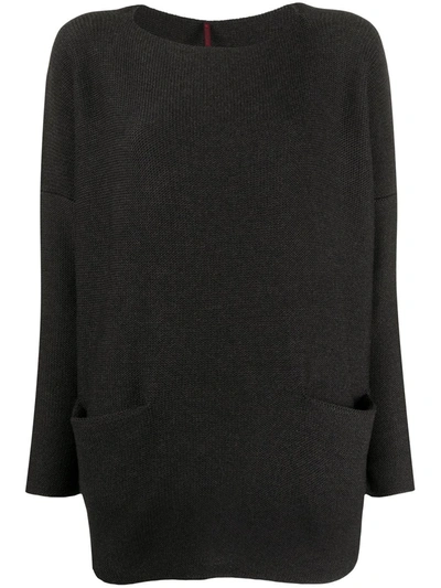 Daniela Gregis Patch-pocket Sweater In Grey