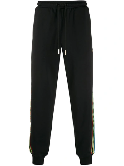 Puma Tfs Side-stripe Track Trousers In Black