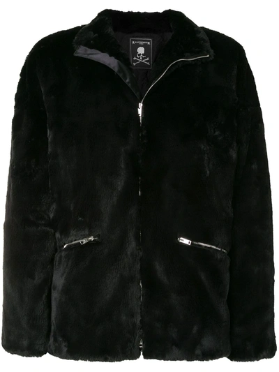 Mastermind Japan Skull Print Zipped Jacket In Black