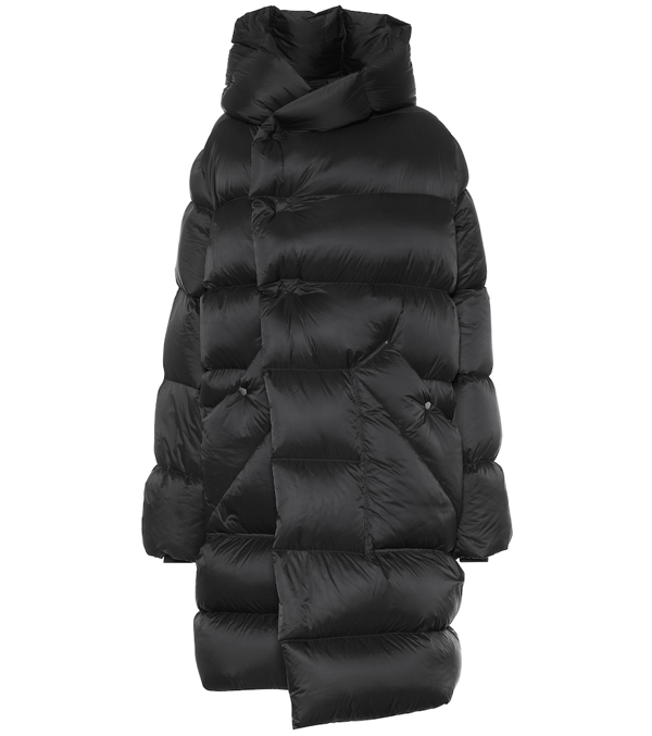 rick owens quilted shell down jacket