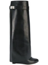 Givenchy Shark Lock Knee-high Boots In Black