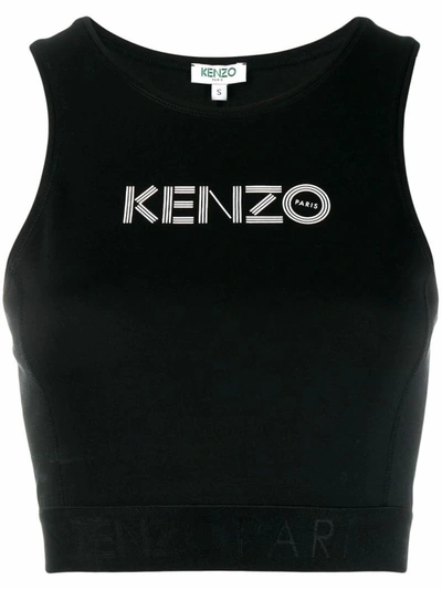 Kenzo Women's Black Cotton Tank Top
