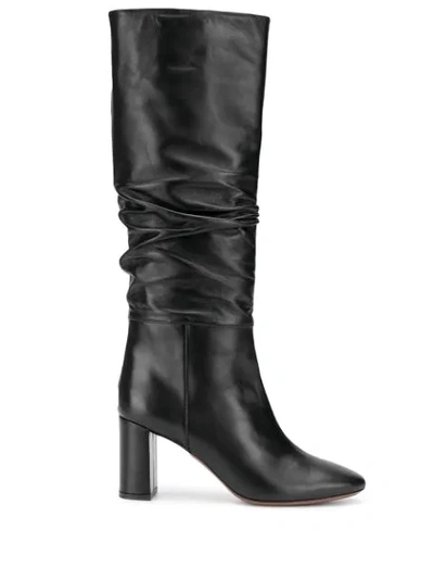 L'autre Chose Lautre Chose Black Leather Heeled Boot