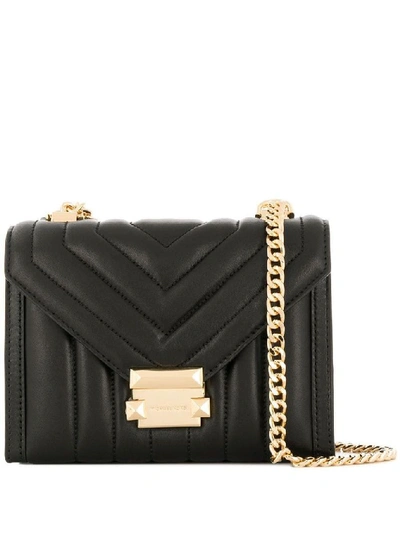 Michael Michael Kors Michael Kors Women's Black Leather Shoulder Bag