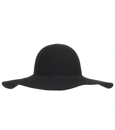 Valentino Garavani Vlogo Felt Hat In Black